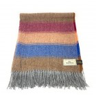 100% Wool Blanket/Throw/Rug - Colour Block Design Ref 1